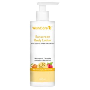 WishCare SPF 50 Sunscreen Body Lotion PA+++ 200ml – Broad Spectrum UVA & UVB Protection