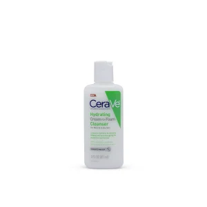CeraVe Hydrating Cream-To-Foam Cleanser 87ml – Gentle Makeup Removing Hydrating Face Wash