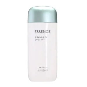 MISSHA All Around Safe Block Essence Sun Milk EX SPF50+ PA+++ 70ml – Lightweight Hydrating Sunscreen